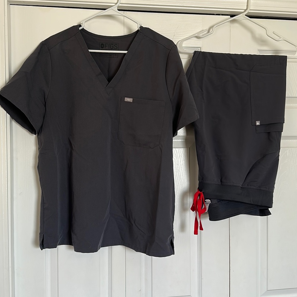 Figs scrub set Charcoal gray